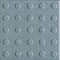 Dark grey multidisc quarry tile 148x148x9mm with gray textured surface and raised circular bumps in a grid pattern