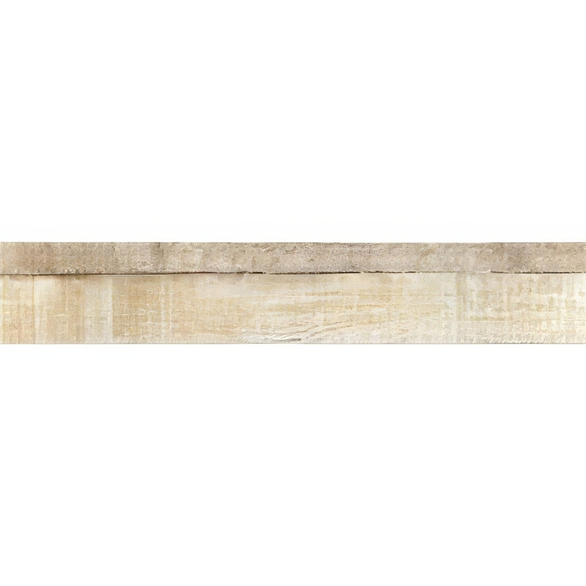 Beige and gray textured darwin natural glazed porcelain tile with a subtle rustic wood effect finish