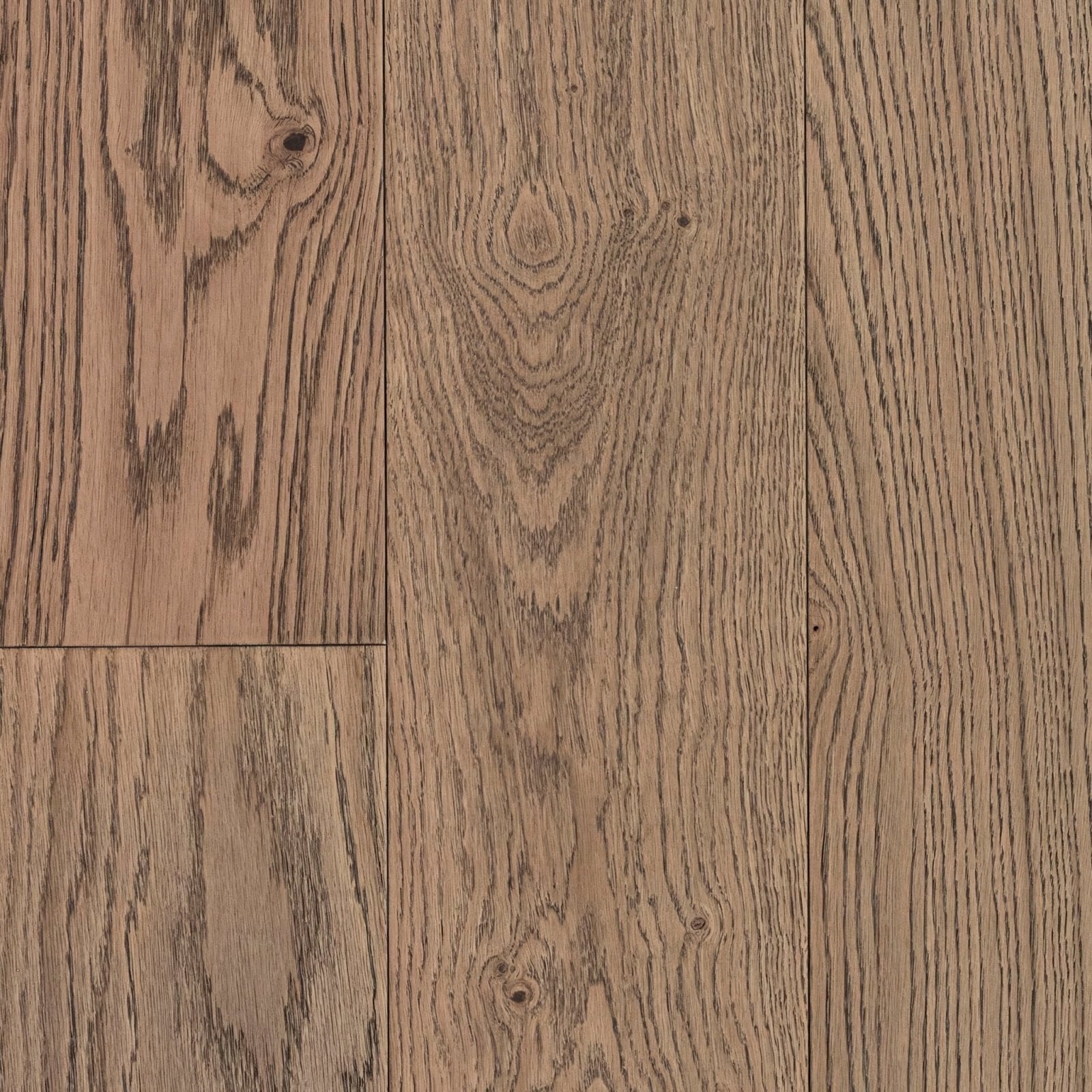 Brown oak plank flooring dc101 deco frozen umber with natural wood grain pattern and visible knots