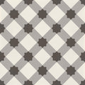 Gray and white geometric patterned ceramic tile with dark gray star accents de-segni MOUC 20 x 20cm