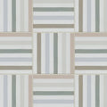 Deck chair porcelain pastels square tiles with modern striped pattern in muted gray beige and soft blue porcelain material