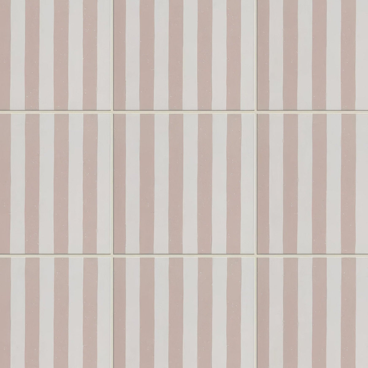 Deck chair porcelain rose ceramic tiles with pink and white vertical stripes ideal for decorative wall use