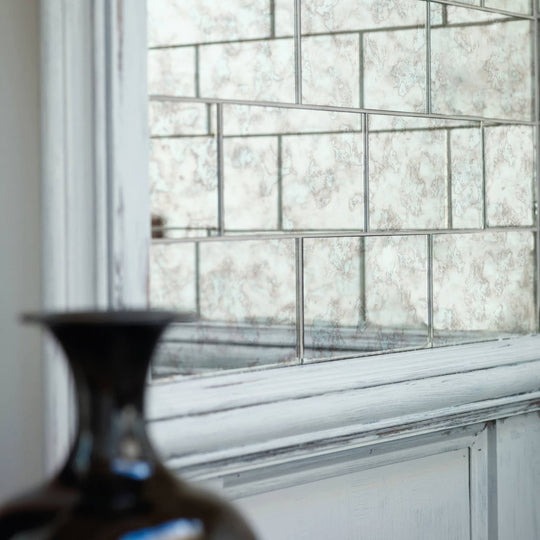 Deco Glass Silver Wall Tile - alternate view