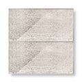 Deco glass silver wall tile featuring a silver-toned textured mirror panel with subtle speckled finish and geometric division