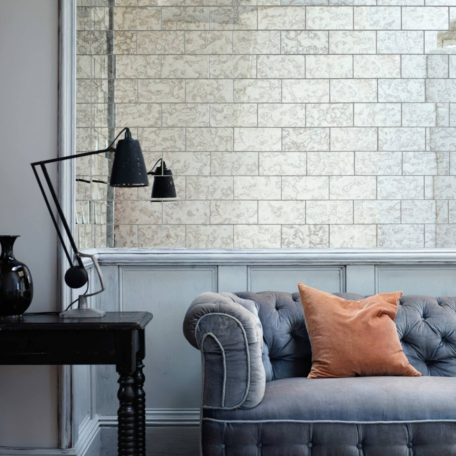 Deco Glass Silver Wall Tile