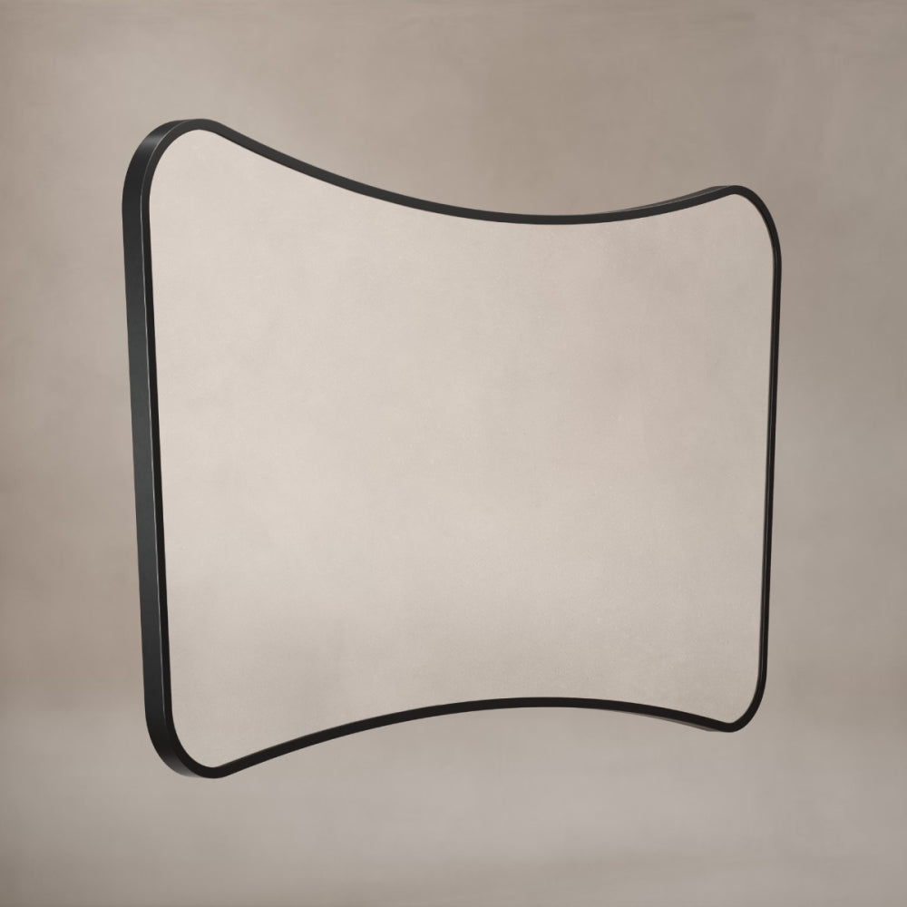 Delphine Curve Mirror 120x70cm in Black - Origins Living, view 2