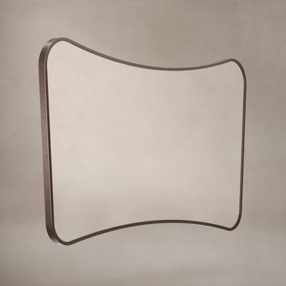 Delphine Curve Mirror 120x70cm in Brushed Bronze - Origins Living, view 2