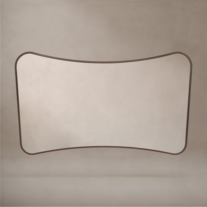 Delphine Curve Mirror 120x70cm in Brushed Bronze - Origins Living, view 4