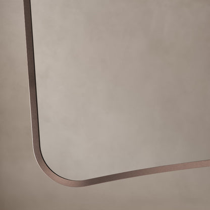 Delphine Curve Mirror 120x70cm in Brushed Bronze - Origins Living, view 5