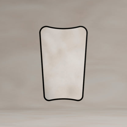 Delphine Curve Mirror 45x70cm in Black - Origins Living, view 4