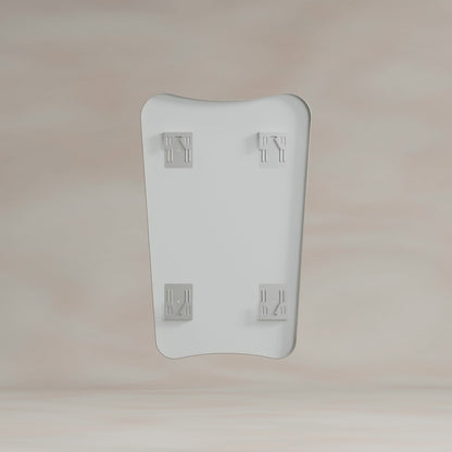 Delphine Curve Mirror 45x70cm in Brushed Nickel - Origins Living, view 7