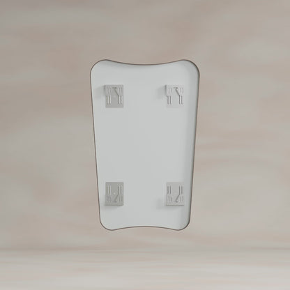 Delphine Curve Mirror 45x70cm in Brushed Bronze - Origins Living, view 7
