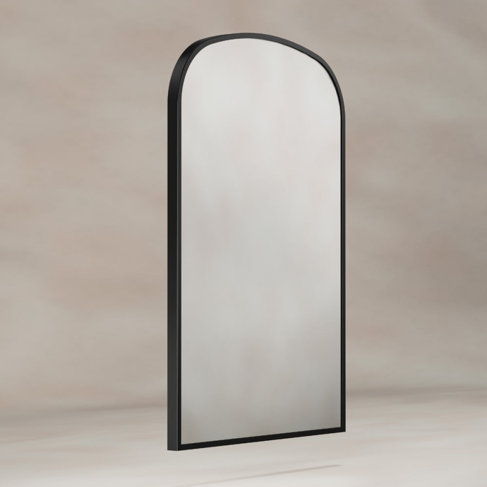Delphine Overmantel Arch Mirror 60x90cm in Black - Origins Living, view 2