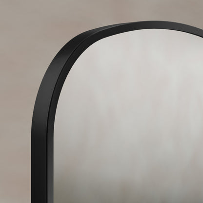 Delphine Overmantel Arch Mirror 60x90cm in Black - Origins Living, view 3