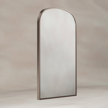 Delphine Overmantel Arch Mirror 60x90cm in Brushed Bronze - Origins Living, view 2
