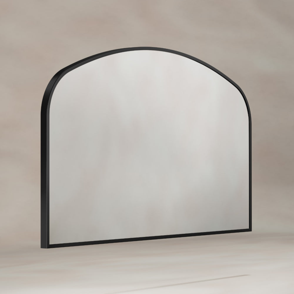 Delphine Overmantel Arch Mirror 120x70cm in Black - Origins Living, view 2