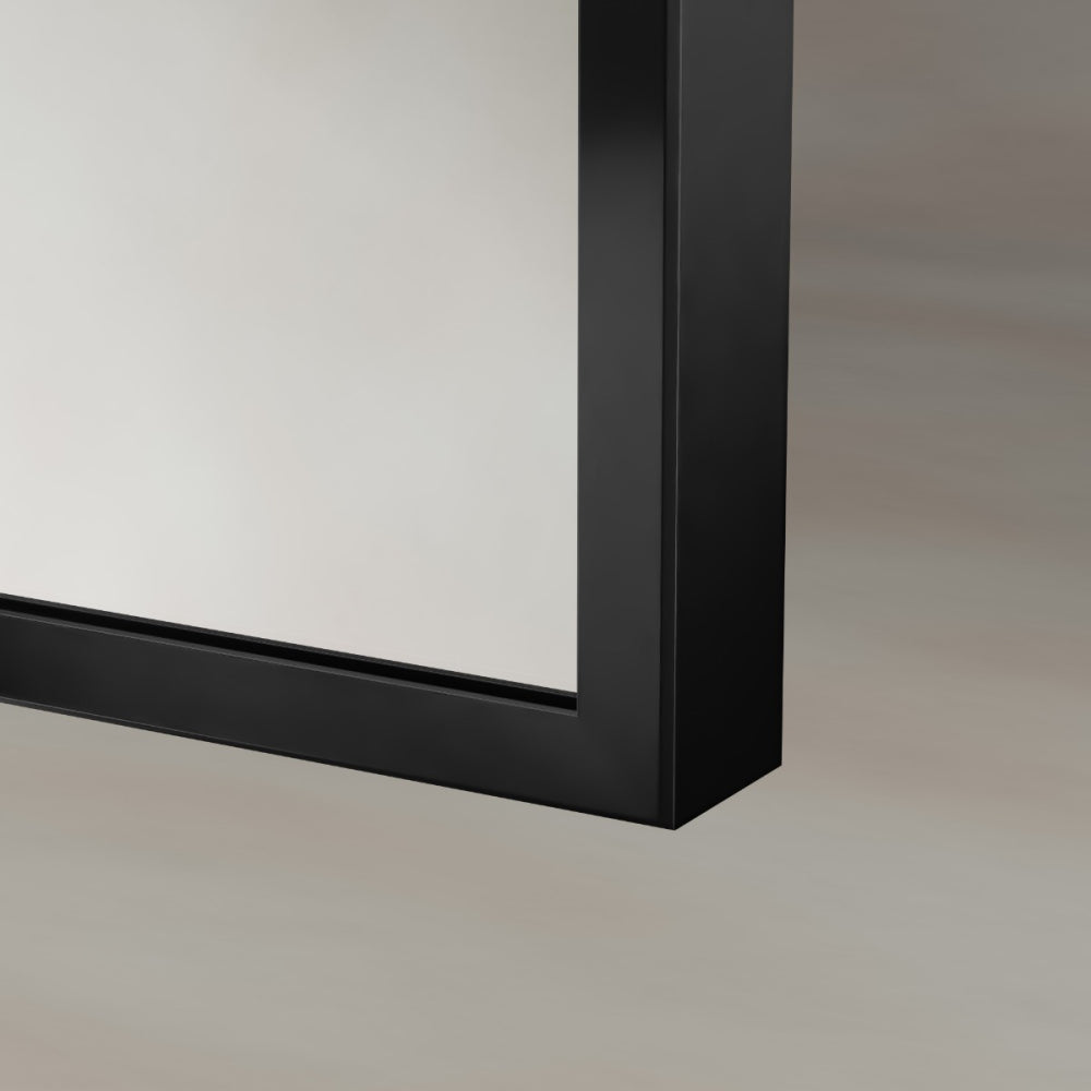 Delphine Overmantel Arch Mirror 120x70cm in Black - Origins Living, view 3
