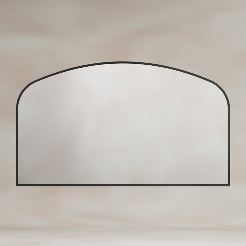 Delphine Overmantel Arch Mirror 120x70cm in Black - Origins Living, view 4