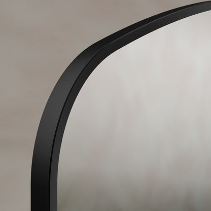 Delphine Overmantel Arch Mirror 120x70cm in Black - Origins Living, view 5