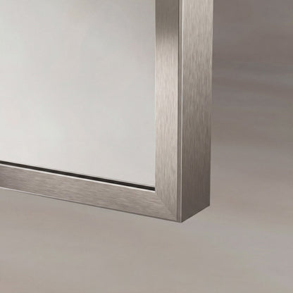 Delphine Overmantel Arch Mirror 120x70cm in Brushed Nickel - Origins Living, view 6
