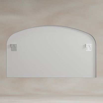 Delphine Overmantel Arch Mirror 120x70cm in Brushed Nickel - Origins Living, view 7