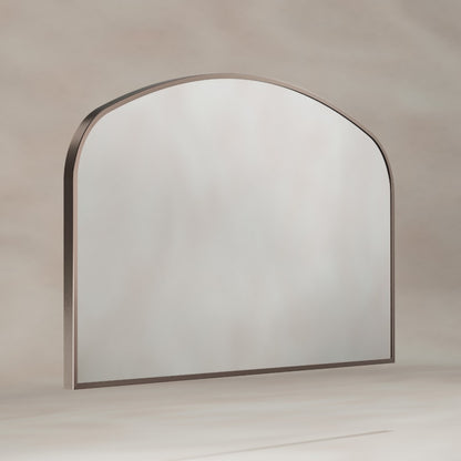 Delphine Overmantel Arch Mirror 120x70cm in Brushed Bronze - Origins Living, view 2