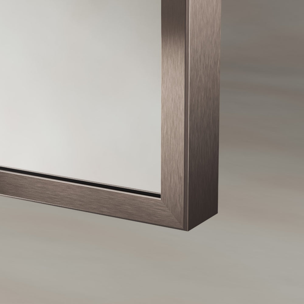 Delphine Overmantel Arch Mirror 120x70cm in Brushed Bronze - Origins Living, view 3