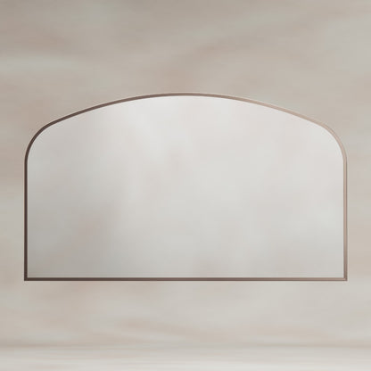 Delphine Overmantel Arch Mirror 120x70cm in Brushed Bronze - Origins Living, view 4