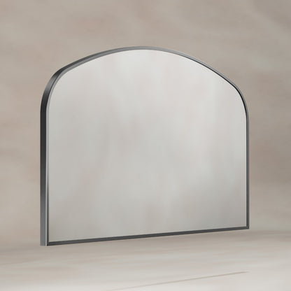Delphine Overmantel Arch Mirror 120x70cm in Gunmetal - Origins Living, view 2