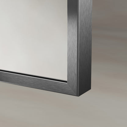 Delphine Overmantel Arch Mirror 120x70cm in Gunmetal - Origins Living, view 4