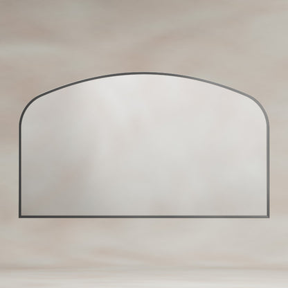 Delphine Overmantel Arch Mirror 120x70cm in Gunmetal - Origins Living, view 5