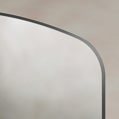 Delphine Overmantel Arch Mirror 120x70cm in Gunmetal - Origins Living, view 7