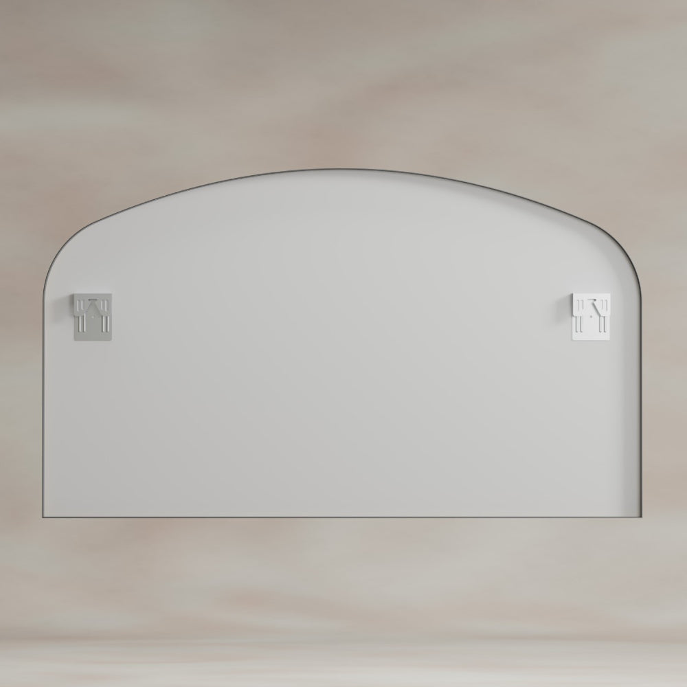 Delphine Overmantel Arch Mirror 120x70cm in Gunmetal - Origins Living, view 8