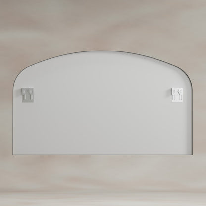 Delphine Overmantel Arch Mirror 120x70cm in Gunmetal - Origins Living, view 8
