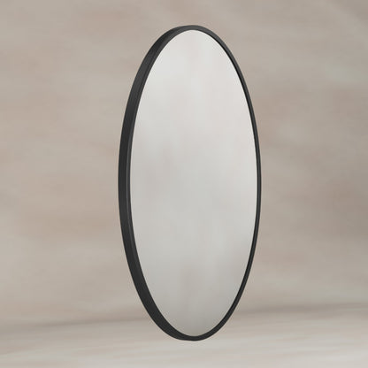 Delphine Oval Mirror 55x80cm in Black - Origins Living, view 2