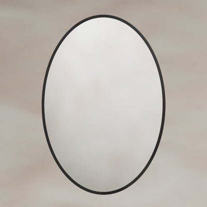 Delphine Oval Mirror 55x80cm in Black - Origins Living, view 4