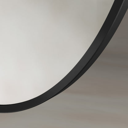 Delphine Oval Mirror 55x80cm in Black - Origins Living, view 5