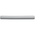 A sleek matte gray cylindrical handle with smooth finish on the Delft White Semi Round Pencil Border product