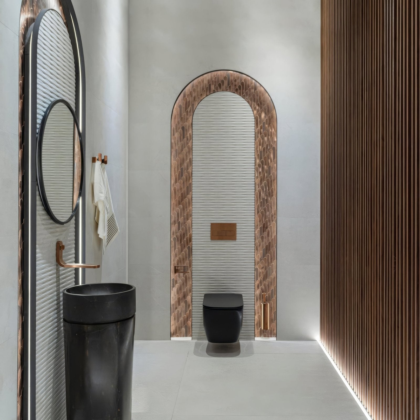 Digit Copper Mosaic copper metallic mosaic wall tile