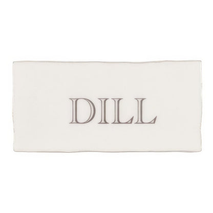 Dill in Grey on Cotton