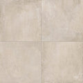 Beige concrete-effect floor tiles with a subtle textured finish direction sand matt 60 x 60cm