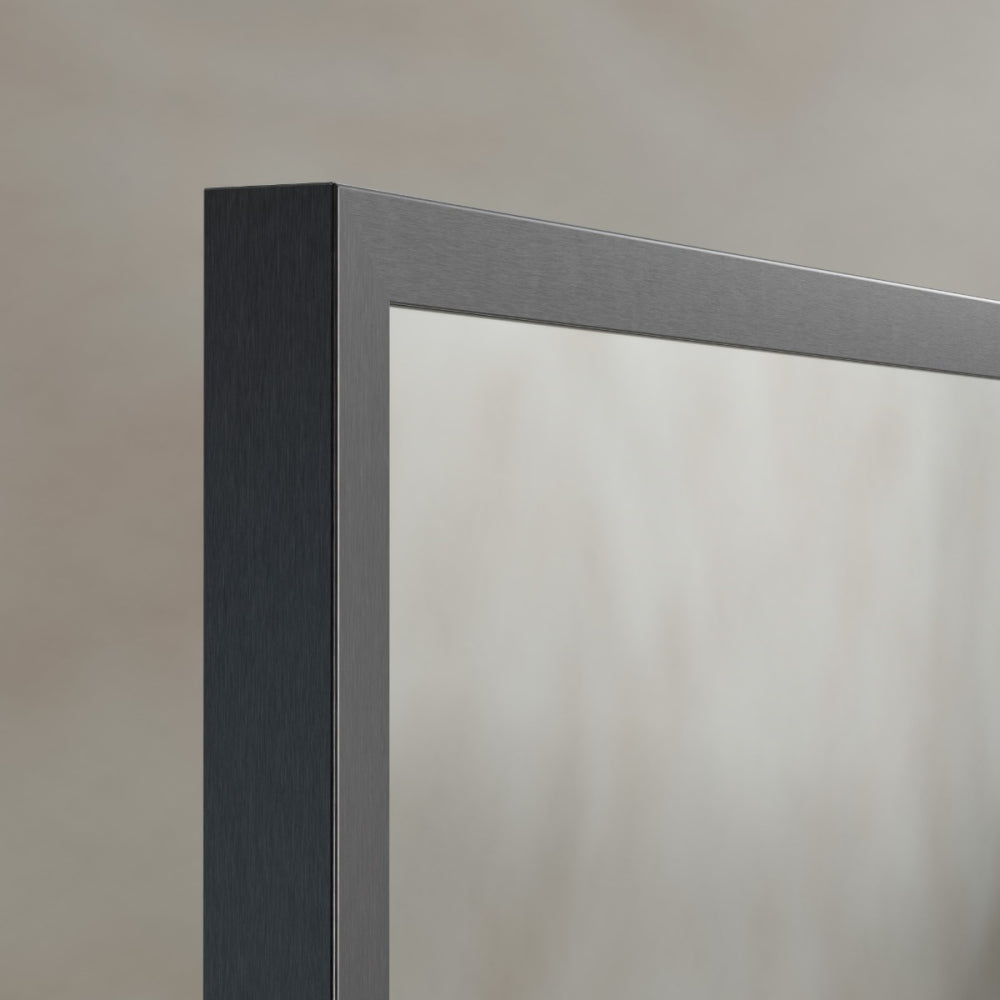 Docklands Rectangular Mirror 50x80cm in Gunmetal - Origins Living, view 3