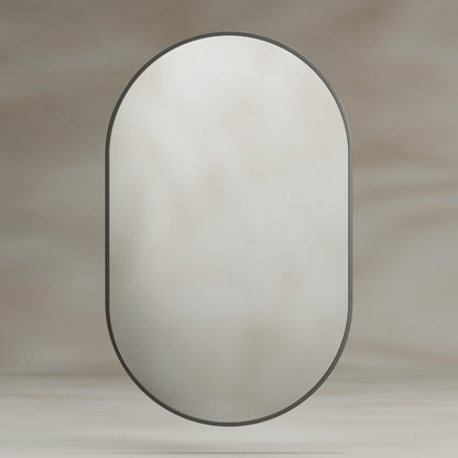 Docklands Capsule Mirror 50x80cm in Gunmetal - Origins Living, view 4