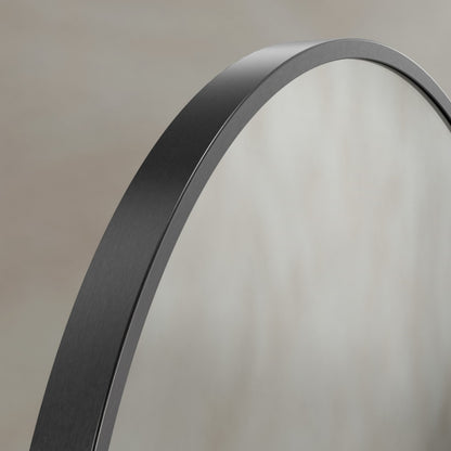 Docklands Round Mirror 60cm in Gunmetal - Origins Living, view 3