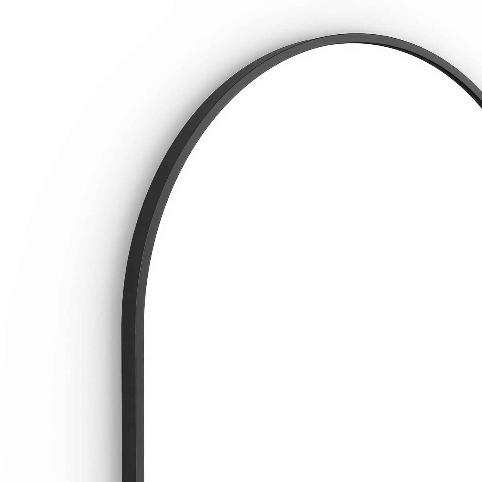 Black arched docklands arch mirror 50x80cm with sleek minimalist frame perfect for modern interiors