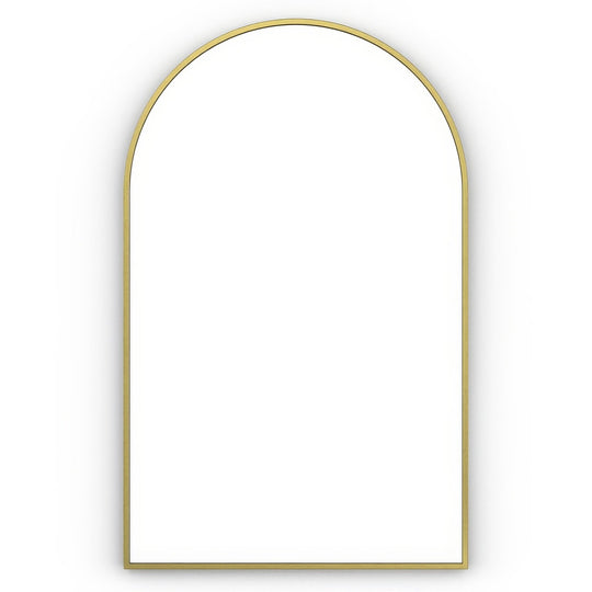 Docklands Arch Mirror 50x80cm in Brushed Brass - alternate view