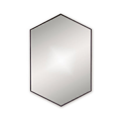 Docklands Hexagonal Mirror Black