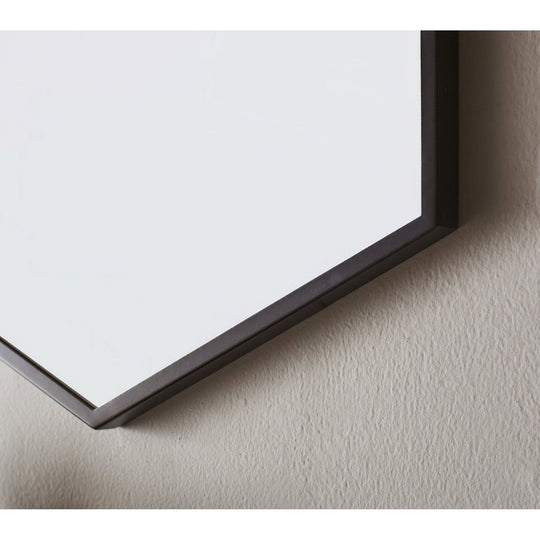 Docklands Hexagonal Mirror Black - alternate view