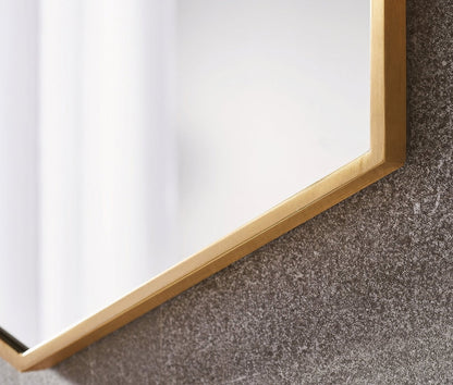Docklands Hexagonal Mirror Brushed Brass