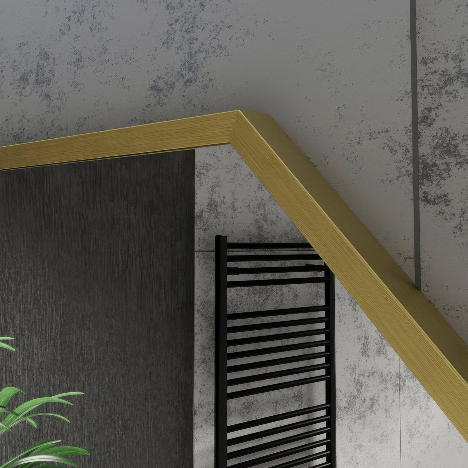 Gold-framed docklands octagon mirror 60cm with sleek modern design in brushed brass for stylish wall decor